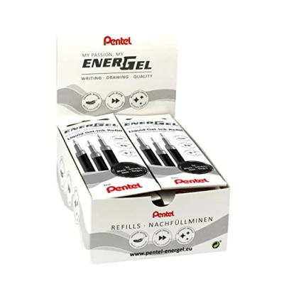 Abbildung von Pentel LRN5 3A Nachfüllmine für EnerGel Stifte 0.5 ball = 0,25mm Strichstärke, Nadelspitze, VE 12 x 3 Stück, schwarz
