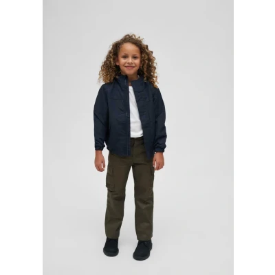 Abbildung von Brandit Kinder KIDS Frontzip Übergangsjacke für Kinder, Größe: 122/128, Navy