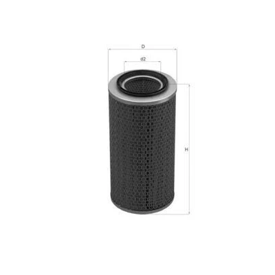 Abbildung von MAHLE ORIGINAL LX 748 Luftfilter 331,0 165,0 Filtereinsatz