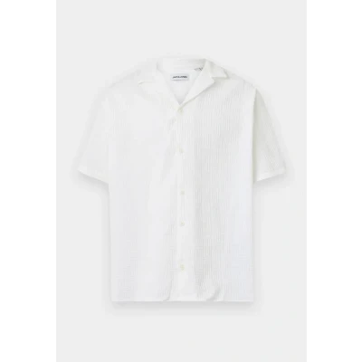 Abbildung von Jack &amp; Jones Jjematteo Resort Shirt Hemd, Herren, Größe: Small, White