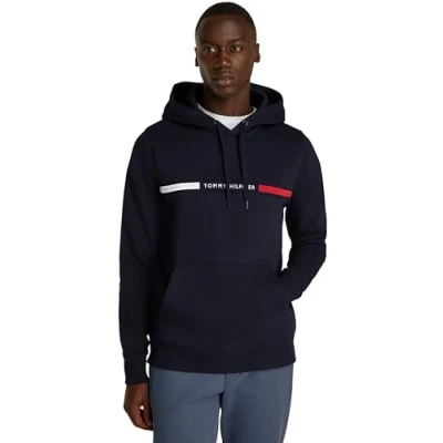 Abbildung von Tommy Hilfiger Chest Insert Hoody Kapuzenpullover, Herren, Größe: 3XL, Desert sky