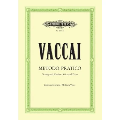 Abbildung von Metodo Pratico di Canto Italiano: Mittlere Singstimme / (für Gesang und Klavier) (Edition Peters)
