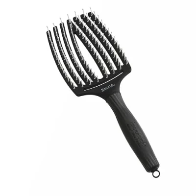 Abbildung von Olivia Garden Fingerbürste Nylonborsten Groß Schwarz