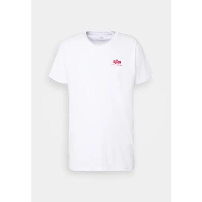 Abbildung von Alpha Industries BACK Tshirt print, Herren, Größe: Small, White/red