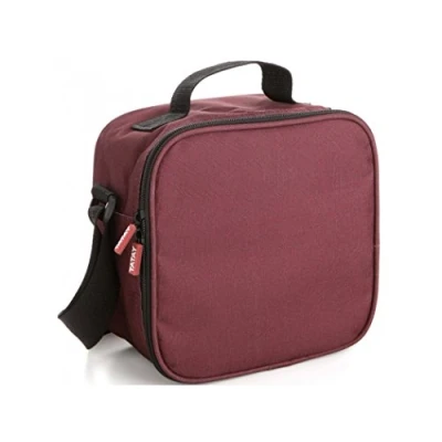 Abbildung von Tatay Kühltasche Klein, 3L Kapazität, 4 Kunststoff Frischaltendosen (2 x 0,5 l, 2 0,2 l) BPA frei, Burgund. Messen 22,5 10 22 cm