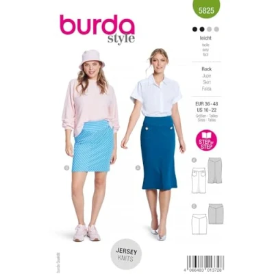Abbildung von Burda Schnittmuster, 5825, Rock [Damen, Gr. 36 48], Level 2 leicht