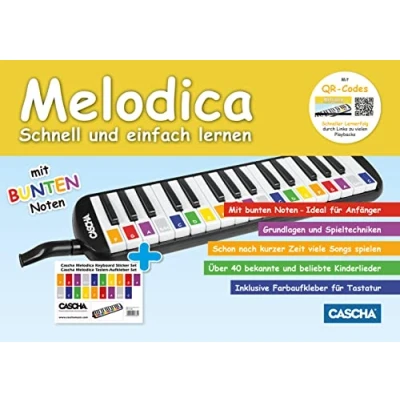 Abbildung von Melodica schnell und einfach lernen: mit Playbacks per QR Code zum Anhören Mitspielen