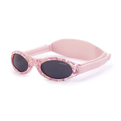 Abbildung von Kiddus Polarisierte Babysonnenbrille für Neugeborene Jungen Mädchen. Von 0 Monaten bis 2 Jahren. 100% Schutz UV400 Sonnenfilter. Silikon Nasensteg. Verstellbares weiches Band. BPA Frei. PREMIUM
