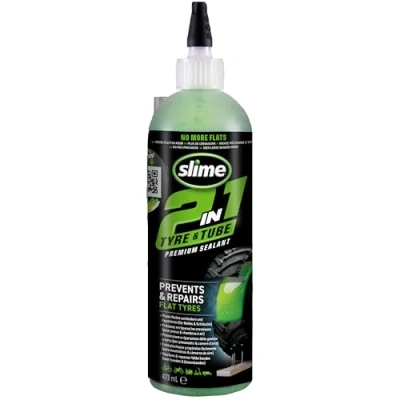 Abbildung von Slime 10194 51 2 in 1 Dichtmittel für Reifen und Schlauchpannen, Premium, Prävention Reparatur, geeignet alle „Off Highway“ Schläuche, ungiftig, umweltfreundlich 910ml (32oz)