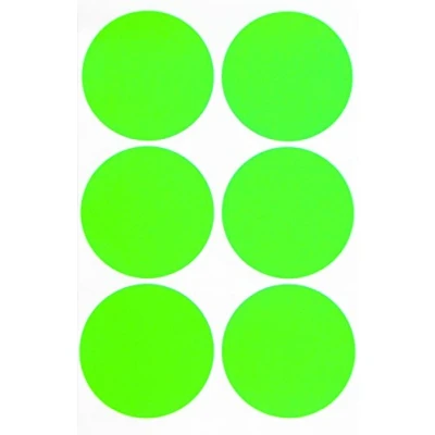 Abbildung von Sticker Neon Grün 50 mm runde Aufkleber 5 cm Etiketten 72 Stück von Royal Green