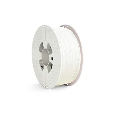 Abbildung von Verbatim PLA Filament 3D Druck, 1,75mm, 1kg, Hochleistungs Polyactid zur Materialextrusion, für Drucker und Stift, aus PLA, 1 Spule 335m, weiß