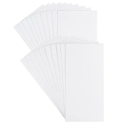 Abbildung von Ideen mit Herz Grußkarten Set Perlmutt Veredelung 10 Karten ca. 250 g/m² + Umschläge 120 (weiß, Din lang)