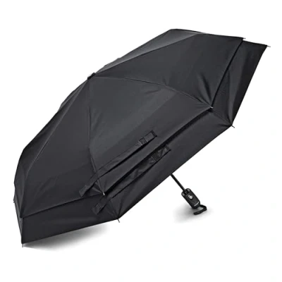 Abbildung von Samsonite Windschutz Automatikschirm zum Öffnen/Schließen, Schwarz, Einheitsgröße, mit automatischem Öffnen/Schließen
