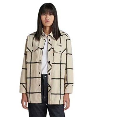 Abbildung von G Star Übergangsjacke, Damen, Größe: Large, Brown rice louis check