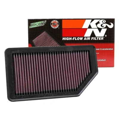 Abbildung von K&amp;N 33 2472 Motorluftfilter: Hochleistung, Prämie, Abwaschbar, Ersatzfilter,Erhöhte Leistung, 2011 2019 (Soul, Rio, Rio III, Rio5, Accent, Veloster)