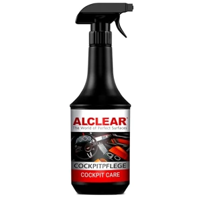 Abbildung von ALCLEAR 721CP Cockpitpflege 1000 ml Seidenglanz Innenraumreiniger für Kunststoff, Vinyl und Leder antistatisch, UV Schutz, staubabweisend duftneutral Made in Germany