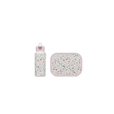Abbildung von Mepal Pausenset Campus Little Dutch Set für Kinder mit Pop up Trinkflasche &amp; Lunch Box die Schule oder unterwegs Spülmaschinenfest 400 + 750 ml Fairy Wonders