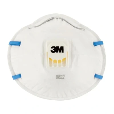 Abbildung von 3M 8822C3, FFP2 Atemschutz Maske für Handschleifen und Elektrowerkzeugarbeiten Atemmaske mit Schutzstufe Cool Flow Ventiltechnik 3 Stück