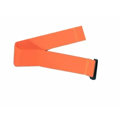 Abbildung von Fitness Prince® Premium Verstellbarer, elastischer Ersatzgurt für ANT+ &amp; Bluetooth Brustgurt kompatibel mit Garmin, Wahoo, Polar H9, H10 usw. und weiteren (Verlängerung Extension Orange)