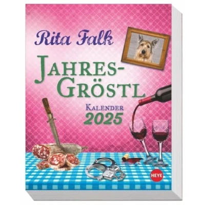 Abbildung von Rita Falk Jahres Gröstl Tagesabreißkalender 2025: Abreiß Kalender für alle Eberhofer Fans. Tischkalender 2025 mit lustigen Zitaten und Rezepten aus ... zum Aufhängen. (Tagesabreißkalender Heye)