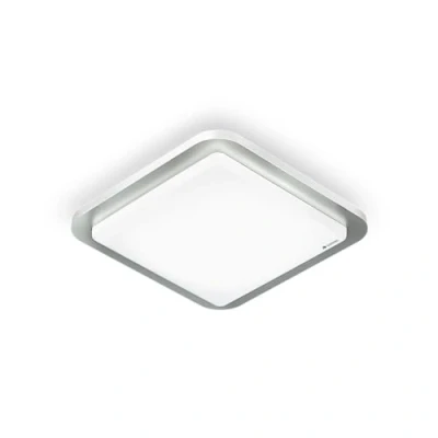Abbildung von Steinel LED Deckenleuchte RS D2 S Edelstahl, 8.8 W Deckenlampe, 360 Bewegungsmelder, Nachtlicht, Dauerlicht