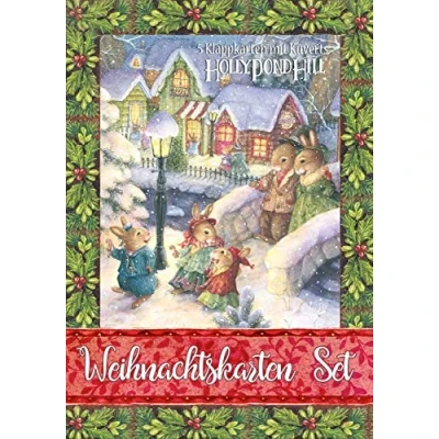 Abbildung von Frohe Weihnachten!: Weihnachtskarten Set (Holly Pond Hill) Hill: illustrierte Geschichten, Ideen, Rezepte, Spiele und Wissenswertes für Kinder)