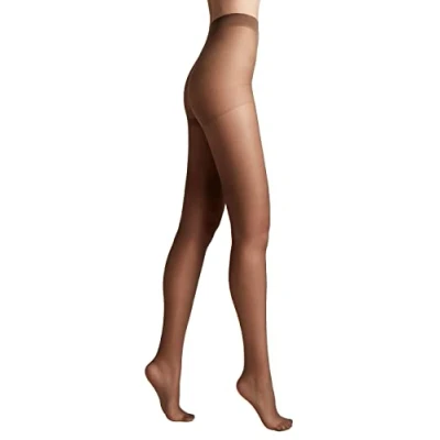 Abbildung von Conte elegant matte Damenstrumpfhose mit Seideneffekt NUANCE 40 DEN verstärkte Feinstrumpfhose Damen Strumpfhose extrem elastisch Farbe Bronz Größe 2