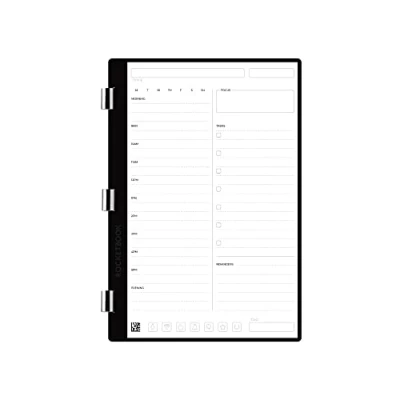 Abbildung von Rocketbook Pro Daily To Do Page Pack Scannable Seiten für Listen und Agendas Schreiben, Scannen, Löschen, Wiederverwenden, 20 Blatt Executive Größe: 17, 1 x 10, 73 cm, AXSF6 E K, Weiß