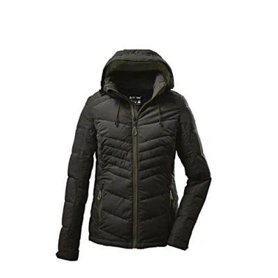 Abbildung von killtec Damen Steppjacke mit abzippbarer Kapuze KOW 149 WMN QLTD JCKT, dunkeloliv, 36, 37420 000