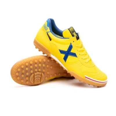Abbildung von Munich Unisex Gresca Genius 607 Hallen Fußballschuhe, gelb, 45 EU