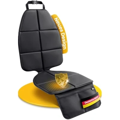 Abbildung von KØKØ Design® Kindersitzunterlage Gudrun [ISOFIX kompatibel] Auto Sitzschoner inkl. Rücklehnenschutz, Passend für jeden Kindersitz und jedes Auto, Autositzschoner Rückbank Kinder