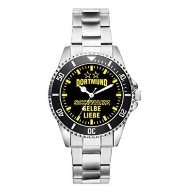 Abbildung von KIESENBERG Herrenuhr Armbanduhr Dortmund Geschenk Artikel Idee Fan Analog Quartz Uhr 6034