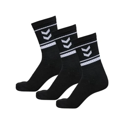 Abbildung von Hummel Stripe CREW 3PACK Socken für Kinder, Größe: 39 42, Black