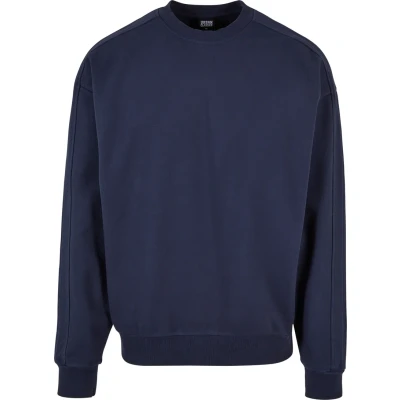 Abbildung von Urban Classics Heavy Terry Garment DYE CREW Sweatshirt, Herren, Größe: Large, Bottlegreen