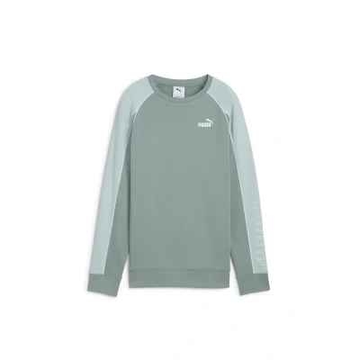 Abbildung von Puma Relaxed FIT Crewneck Sweatshirt, Damen, Größe: Large, Green moon