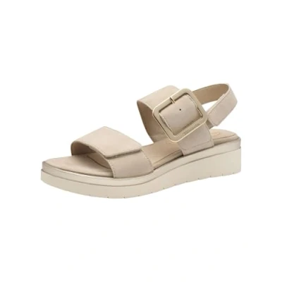 Abbildung von Tamaris Comfort Plateausandalette, Damen, Größe: 40, Beige suede Schuhe