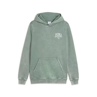 Abbildung von Puma Class Washed Hoodie Kapuzenpullover, Herren, Größe: Large, Green moon