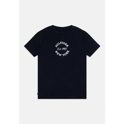 Abbildung von Tommy Hilfiger BOYS Graphic TEE Unisex Tshirt print für Kinder, Größe: 56, Dark night navy