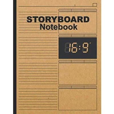 Abbildung von Storyboard Notebook: Blank Storybook Sketchbook 16:9 Thumbnail Template Panels Large Story Board Sketch Pad Professional Journal for ... Directors, Students, Animators and Artists