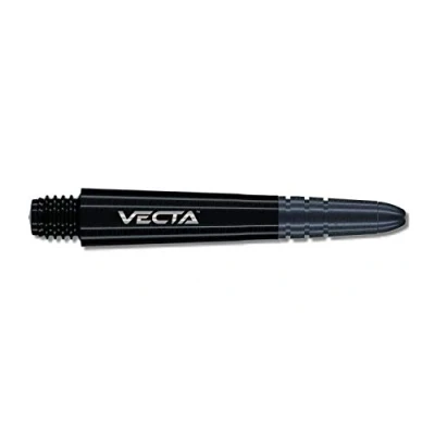 Abbildung von WINMAU Vecta Schwarz Short Polycarbonate Dart Stems 1 Sätze pro Packung (3 Schäfte insgesamt)