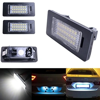 Abbildung von Ricoy 24 LEDs zur Kennzeichenbeleuchtung für E81 E82 E90 M3 E92 E70 E39 F30 E60 E61 E93, 6000 K (2er Packung)