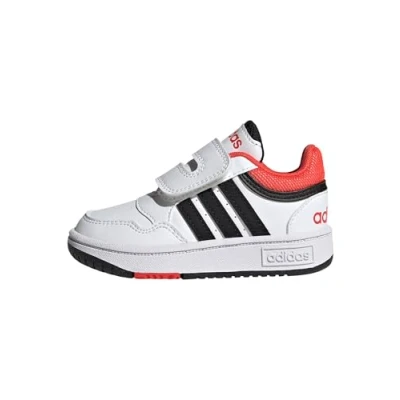 Abbildung von adidas Hoops Shoes Schuhe, Cloud White/Core Black/Bright Red, 25.5 EU
