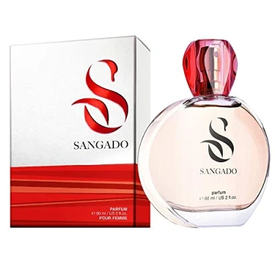 Abbildung von SANGADO Sicily Parfüm für Damen, 8 10 Stunden Langanhaltend, Luxuriös Duftendes, Fruchtiges Chypre, Zarte französische Essenszen, Extra konzentriert (Parfüm), 60ml
