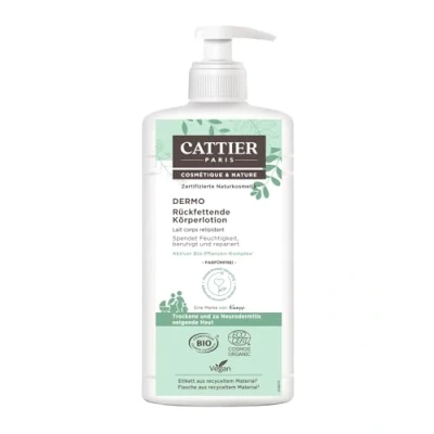 Abbildung von CATTIER PARIS Dermo Rückfettende Körperlotion lindert Spannungsgefühle und repariert trockene bis sehr trockene, beanspruchte zu Neurodermitis neigende Haut 500ml