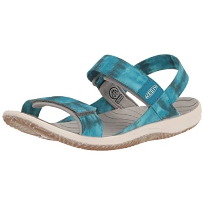 Abbildung von KEEN Elle Backstrap, Sandale, Sea Moss/Fjord Blue,
