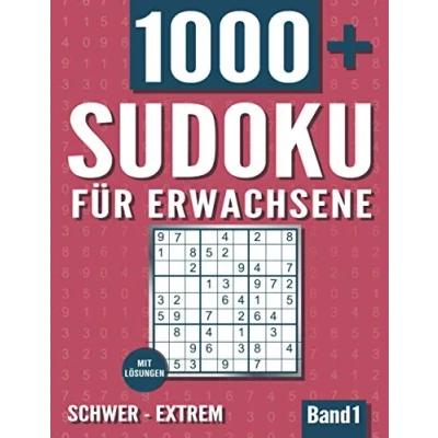 Abbildung von Sudoku für Erwachsene: Heft mit 1000+ Rätseln Schwierigkeit Schwer und Extrem Lösungen Band 1