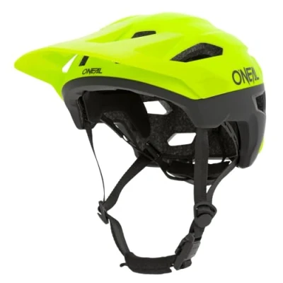 Abbildung von O&#039;NEAL Mountainbike Helm MTB All Mountain Lüftungsöffnungen zur Belüftung &amp; Kühlung, Größenverstellsystem, Robustes ABS Trailfinder Helmet Split Erwachsene Neon Gelb Größe L/XL