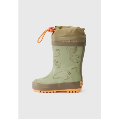 Abbildung von Playshoes Gummistiefel WASCHBÄR für Kinder, Größe: 20, Oliv Schuhe