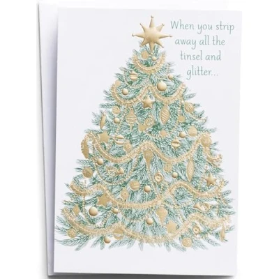 Abbildung von DaySpring Weihnachtskarten, Motiv Tree to Cross 18 hochwertige Weihnachtskarten Special Edition