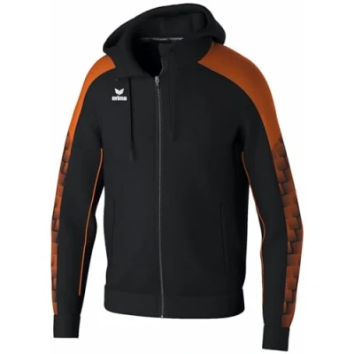 Abbildung von Erima Herren EVO STAR Trainingsjacke mit Kapuze (1032410), schwarz/orange, XXL